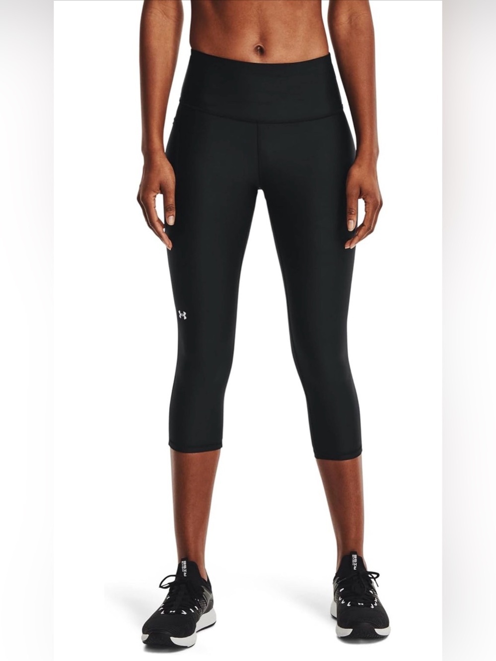 Under Armour HeatGear High Waisted Pocketed Crop Performance Capris